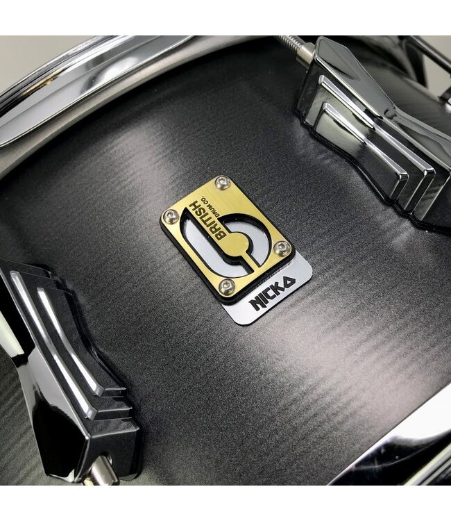 British Drum Co. TAL-14-65-SN Nicko McBrain Signature Series Talisman Steel Snare. 6.5" x 14"