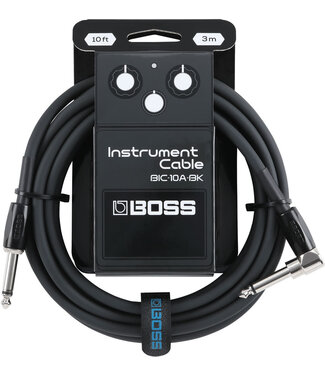 Boss BOSS 10 Foot Instrument Cable Black, Straight/Angled - Black