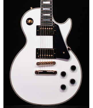 Epiphone Epiphone Inspired by Gibson Les Paul Custom, Alpine White (Hardcase Included)