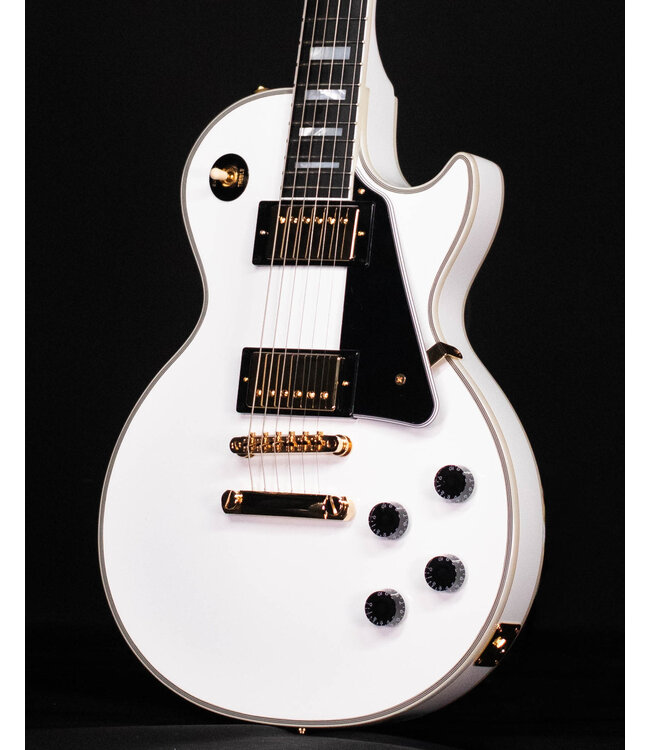 Epiphone Inspired by Gibson Les Paul Custom, Alpine White (Hardcase Included)