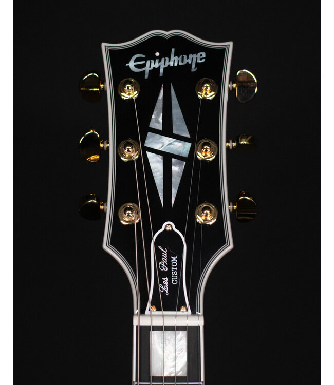 Epiphone Inspired by Gibson Les Paul Custom, Ebony (Hard Case Included)