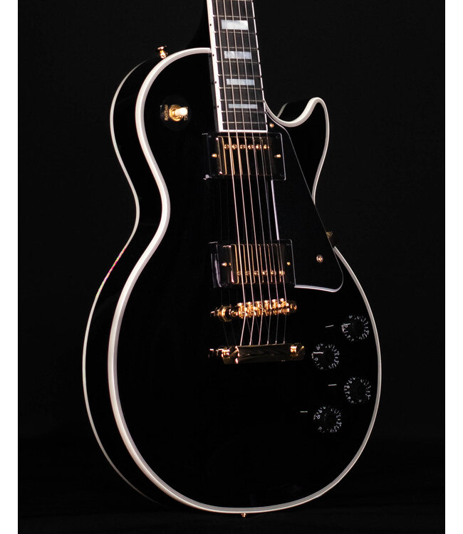 Epiphone Inspired by Gibson Les Paul Custom, Ebony (Hard Case Included)
