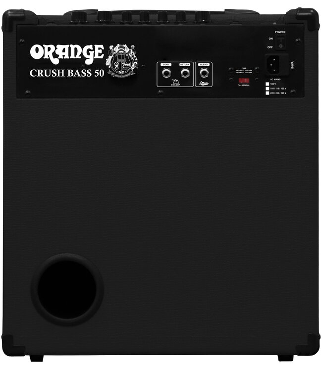 Orange Amps Crush Bass 50 Black 50-Watt Bass Combo Amp, 12" Speaker