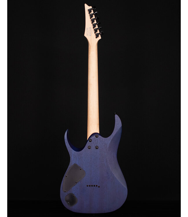 Ibanez RGA42 Flame Maple Top, Mahogany Electric Guitar, Blue Lagoon Burst Flat