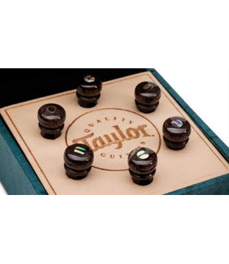 Taylor Taylor Bone Bridge Pin Set, Brown with Abalone