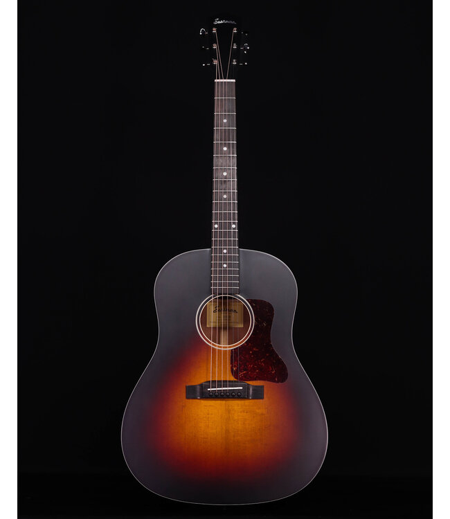 Eastman E1SS-SB Slope Shoulder Dreadnaught, Satin Sunburst with Deluxe Padded Bag
