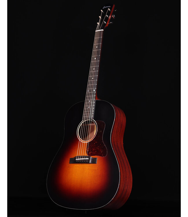 Eastman E1SS-SB Slope Shoulder Dreadnaught, Satin Sunburst with Deluxe Padded Bag