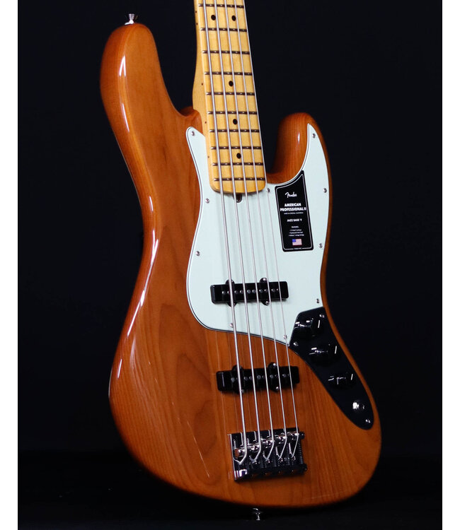 Fender American Professional II Jazz Bass V, Maple FB, Roasted Pine