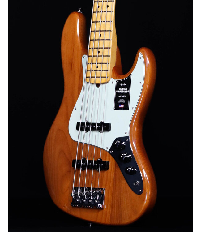 Fender American Professional II Jazz Bass V, Maple FB, Roasted Pine