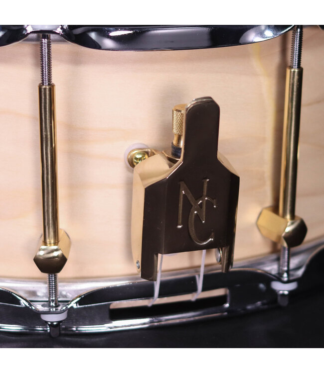 Noble & Cooley 14" x 6 Solid Tulip Shell Snare Drum, Natural Oil, Brass Hardware