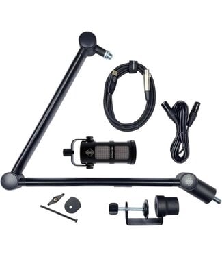 Sontronics Sontronics Voicecasting Pack - Podcast / Streaming / Broadcast Microphone Set. Black