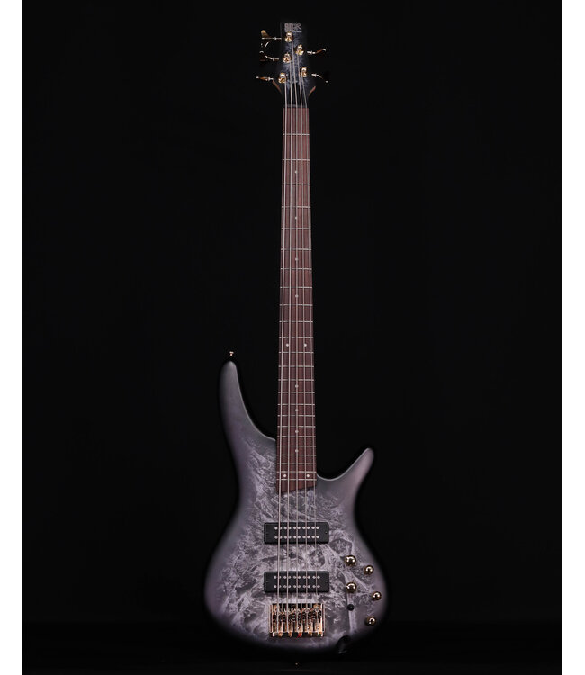 Ibanez SR305EDX 5-String Bass, Black Ice Frozen Matte
