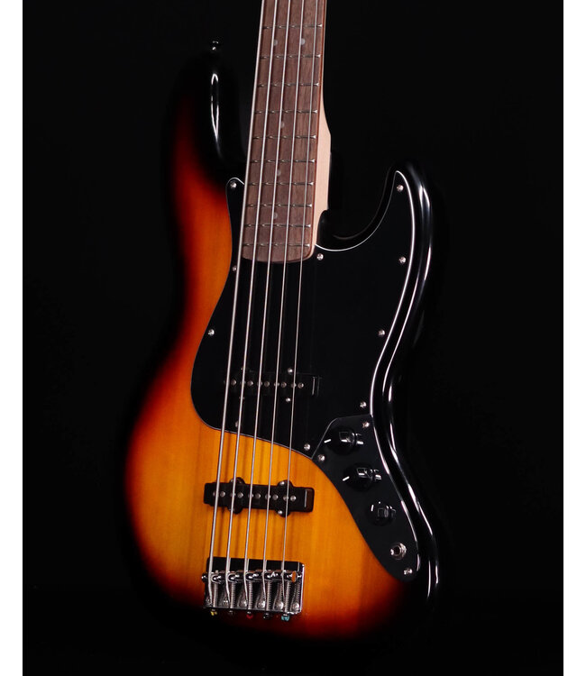 Squier Affinity Series Jazz Bass V, Laurel FB, 3-Color Sunburst