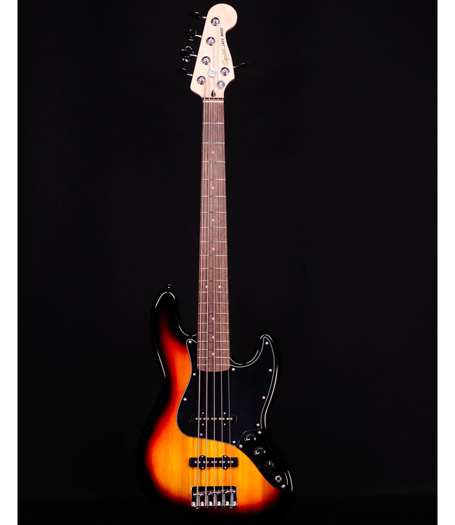 Squier Affinity Series Jazz Bass V, Laurel FB, 3-Color Sunburst