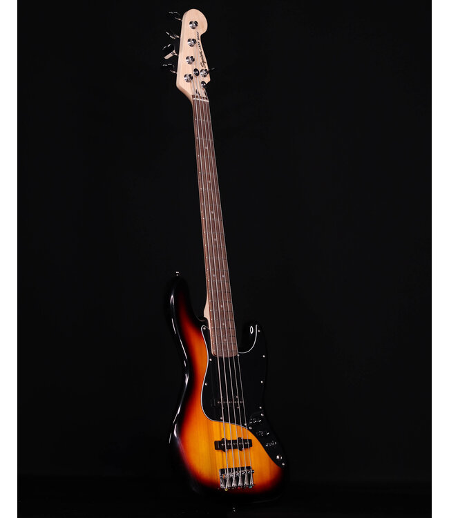 Squier Affinity Series Jazz Bass V, Laurel FB, 3-Color Sunburst