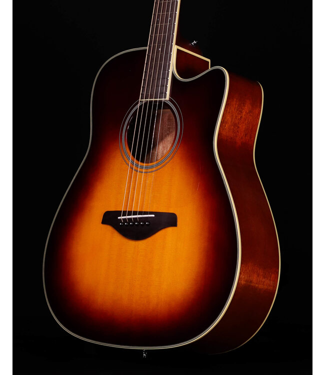Yamaha FGC-TA TransAcoustic Cutaway Acoustic Guitar, Brown Sunburst