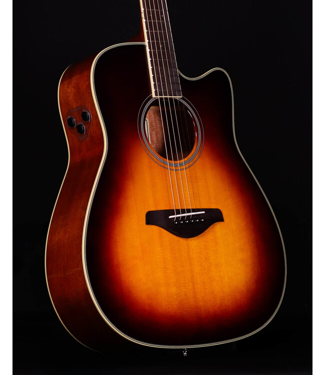Yamaha FGC-TA TransAcoustic Cutaway Acoustic Guitar, Brown Sunburst