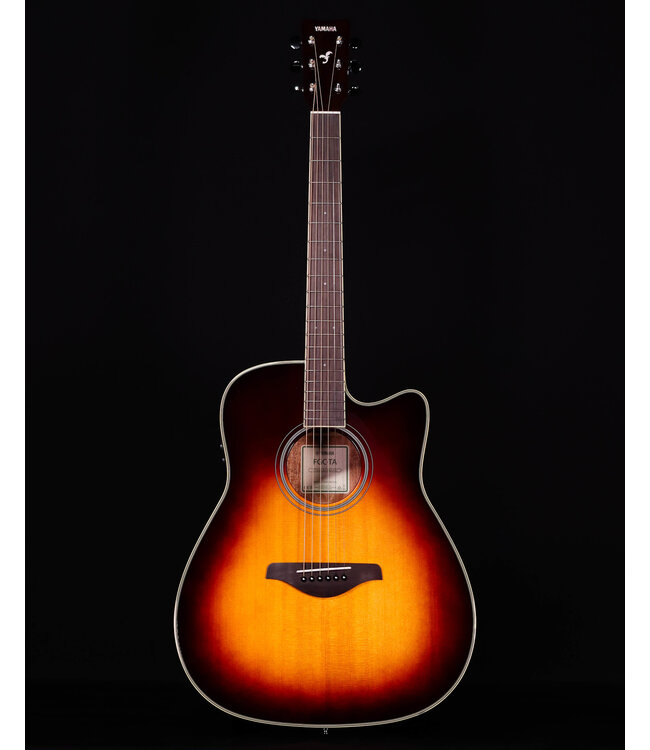 Yamaha FGC-TA TransAcoustic Cutaway Acoustic Guitar, Brown Sunburst