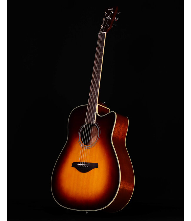 Yamaha FGC-TA TransAcoustic Cutaway Acoustic Guitar, Brown Sunburst