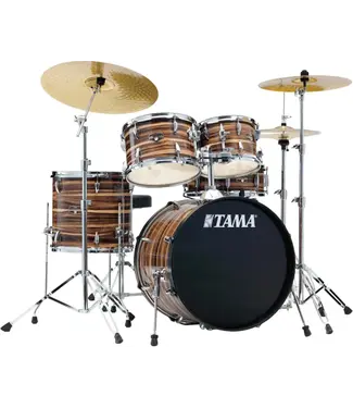 Tama Tama Imperial Star 5-Piece with Hardware and Cymbals, Coffee Teak Wrap