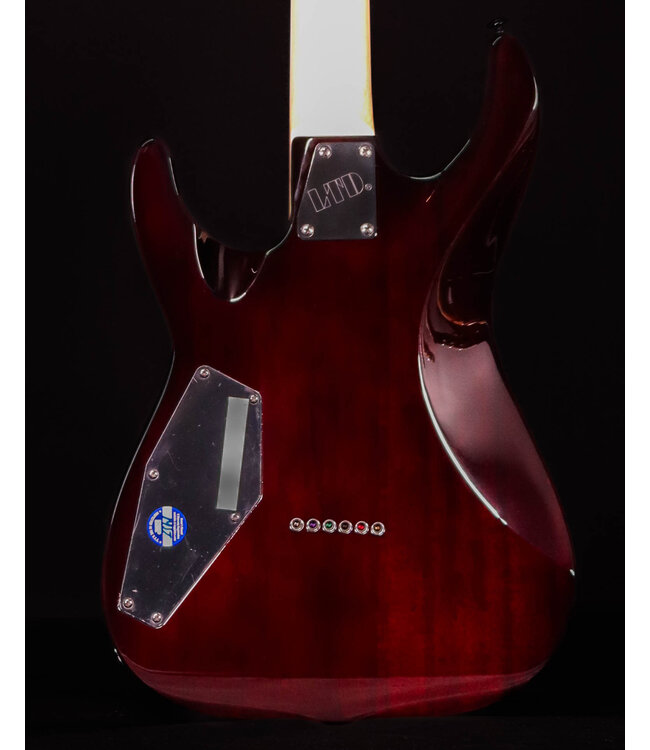 ESP LTD MH-200HTQM, Dark Brown Sunburst