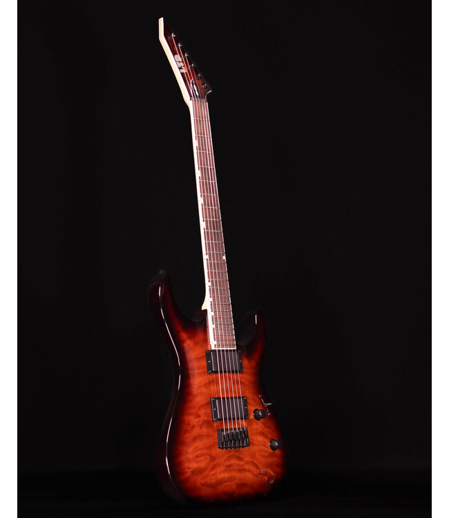 ESP LTD MH-200HTQM, Dark Brown Sunburst