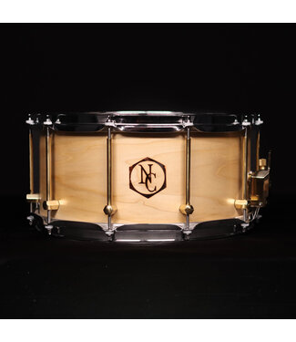 Noble & Cooley Noble & Cooley 14" x 7 Solid Tulip Shell Snare Drum, Natural Oil, Brass Hardware - USED
