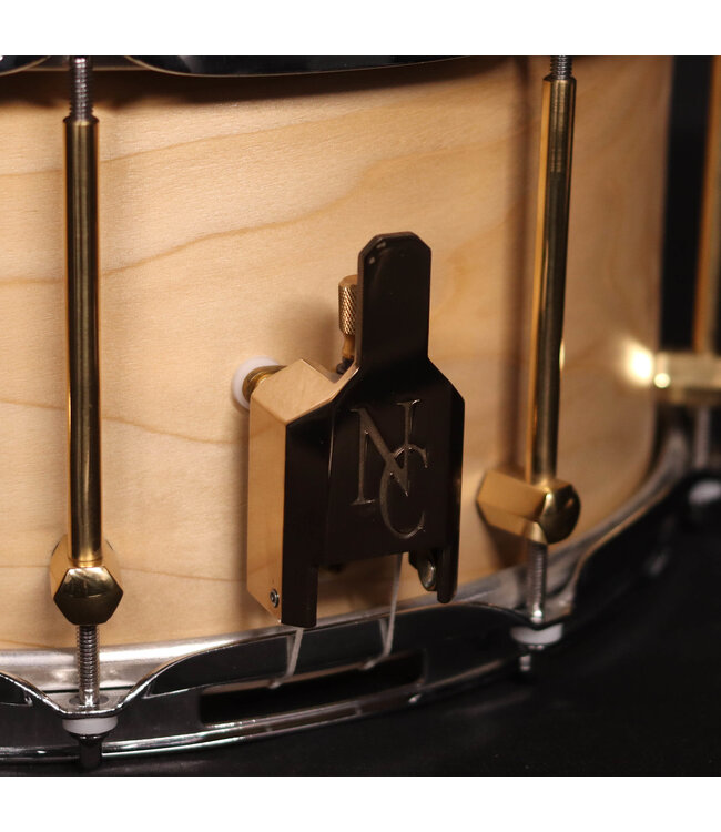 Noble & Cooley 14" x 7 Solid Tulip Shell Snare Drum, Natural Oil, Brass Hardware - USED