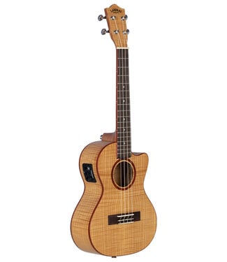 Lanikai Lanikai FM-CET Flame Maple Tenor Ukulele, Cutaway with Pickup and Gig Bag