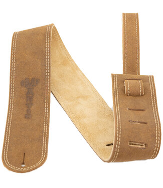 Martin Martin Distressed Ball Glove Leather Guitar Strap, Brown