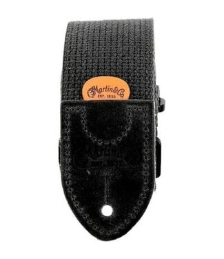 Martin Martin Cotton Weave Pickholder Guitar Strap, Black