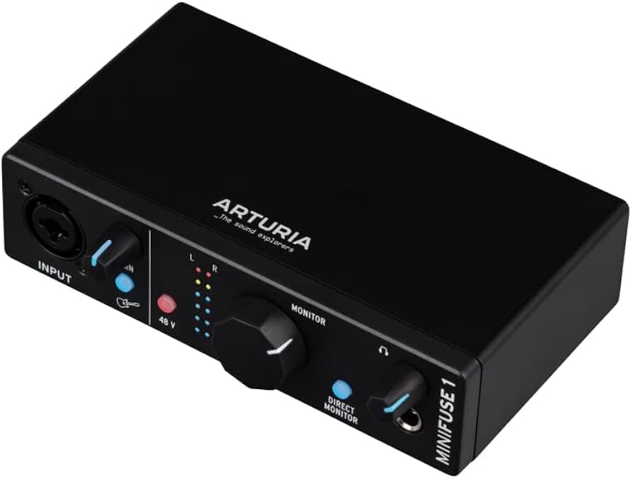 ARTURIA MiniFuse1 WH オーディオインターフェイス Arturia MiniFuse 1 Audio Interface, Black - Sims Music