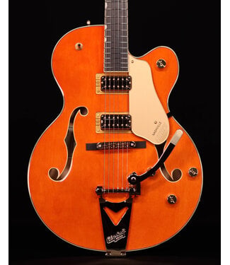 Gretsch Gretsch Synchromatic Nashville Hollow Body Single-Cut, Ebony FB, 50's Orange Stain