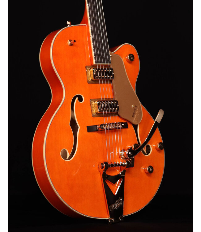 Gretsch Synchromatic Nashville Hollow Body Single-Cut, Ebony FB, 50's Orange Stain