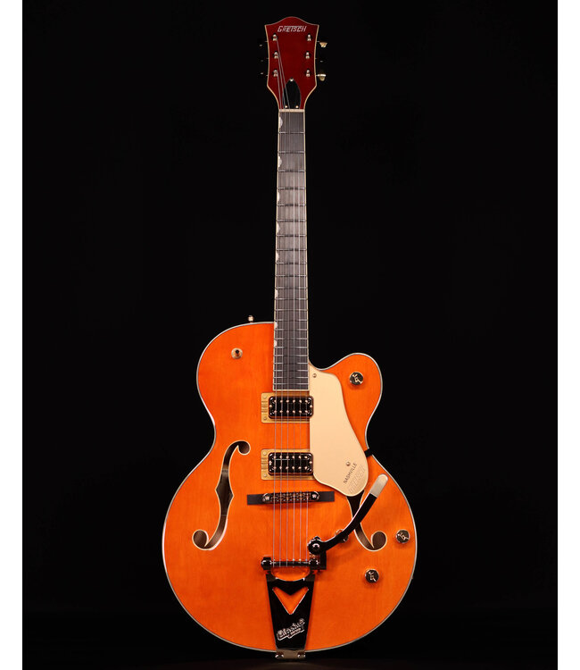 Gretsch Synchromatic Nashville Hollow Body Single-Cut, Ebony FB, 50's Orange Stain