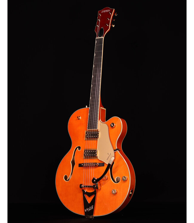 Gretsch Synchromatic Nashville Hollow Body Single-Cut, Ebony FB, 50's Orange Stain