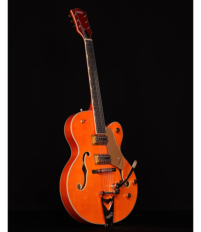 Gretsch Synchromatic Nashville Hollow Body Single-Cut, Ebony FB, 50's Orange Stain