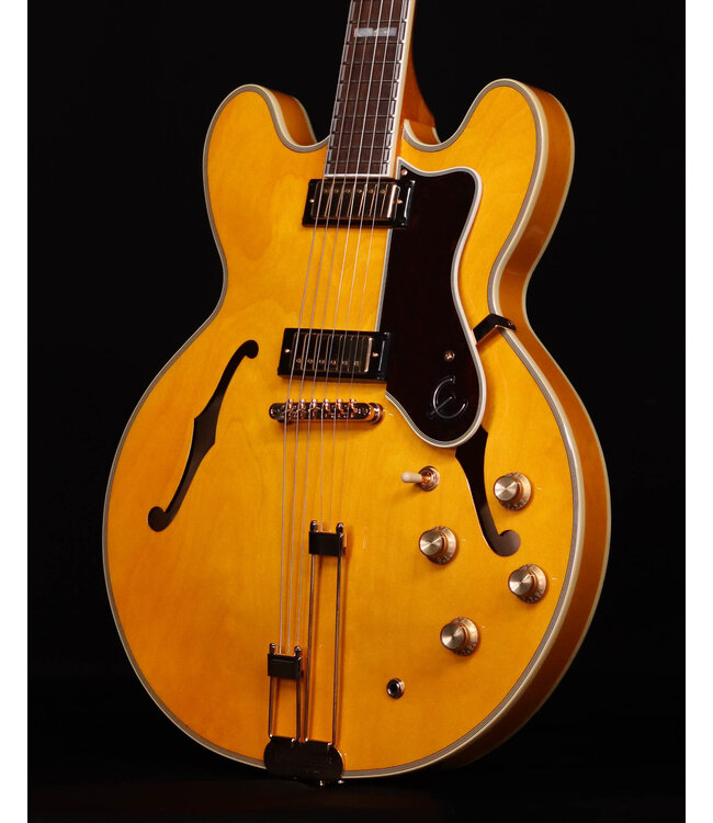 Epiphone Sheraton Hollow-Body Electric, Natural, Includes Premium Gig Bag