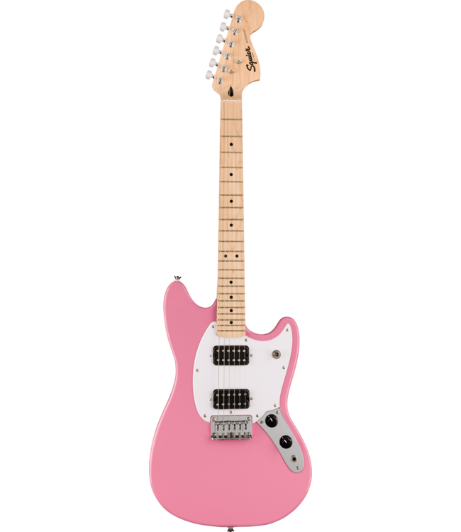 Squier Sonic Mustang HH, Maple FB, Flash Pink