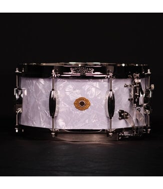 Slingerland Slingerland 14" x 6.5" Gene Krupa Limited Radio King Snare Drum, White Marine Pearl, #18/200