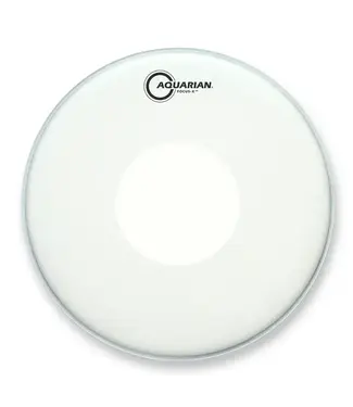 Aquarian Aquarian 10" Focus-X White Texture Coated with Power Dot