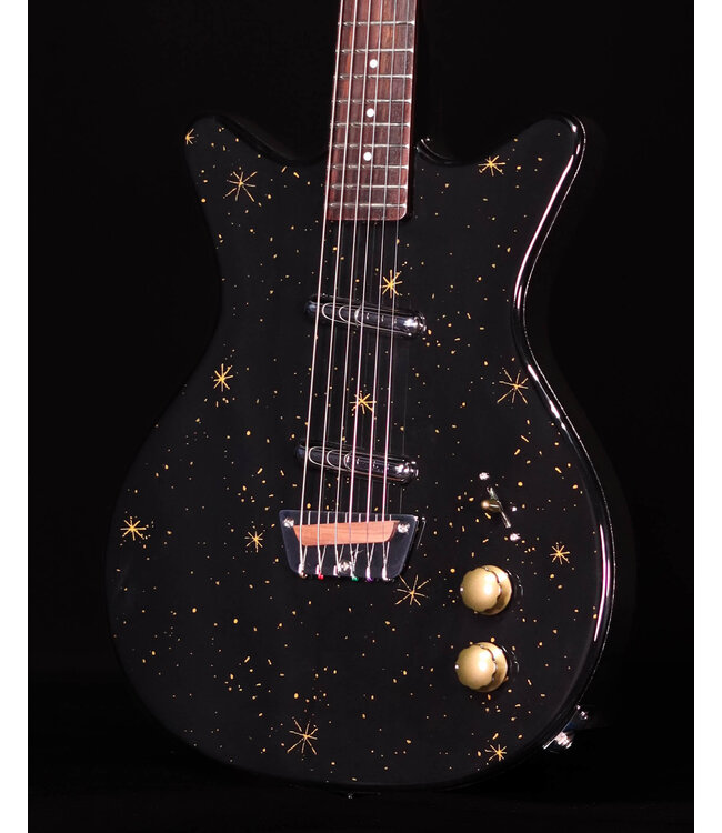Danelectro Golden 1950's Electric Guitar, Black
