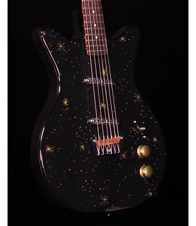 Danelectro Golden 1950's Electric Guitar, Black