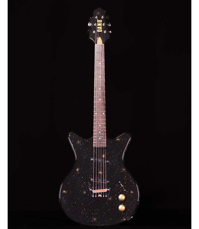 Danelectro Golden 1950's Electric Guitar, Black
