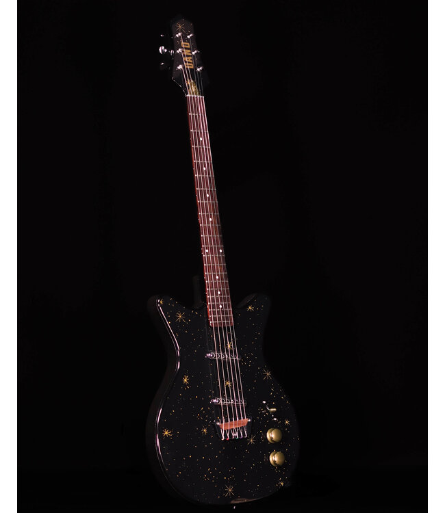 Danelectro Golden 1950's Electric Guitar, Black