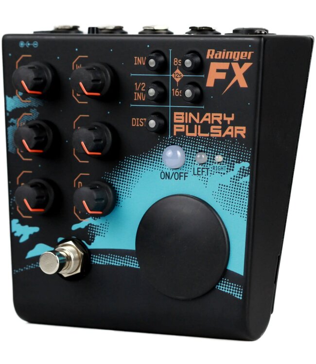 Rainger FX Binary Pulsar Stereo Sidechainer/Panner/Tremolo Pedal