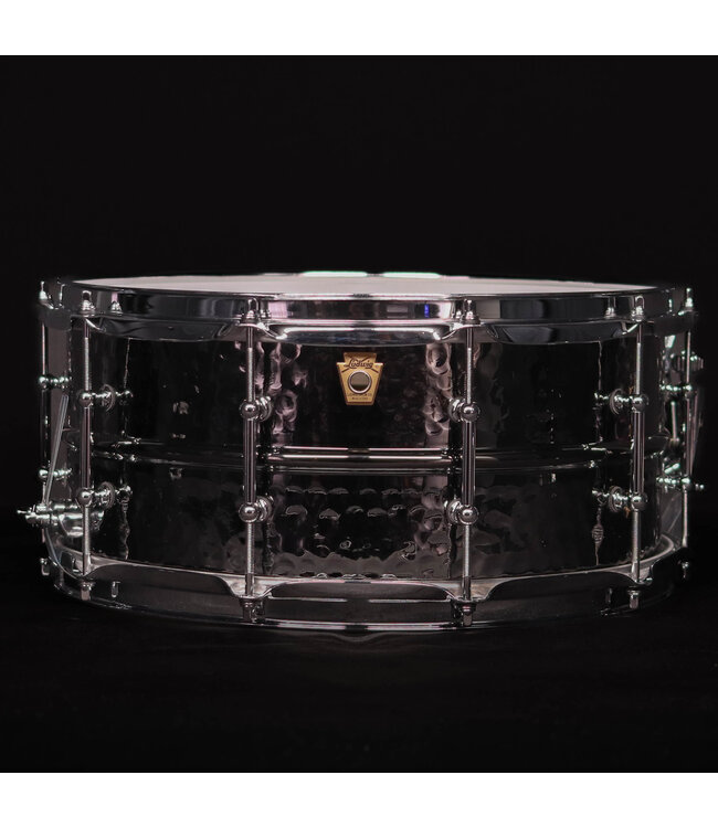 Ludwig 14" x 6.5" Black Beauty, Hammered Shell, Tube Lugs