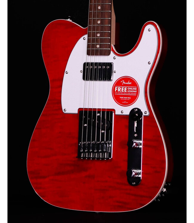 Squier Affinity Telecaster FMT SH, Laurel FB, Crimson Red Transparent