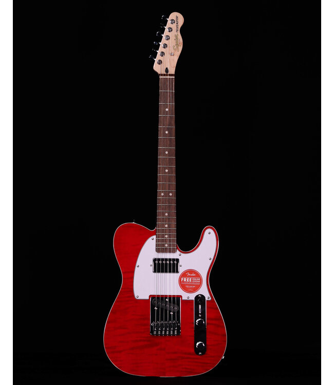 Squier Affinity Telecaster FMT SH, Laurel FB, Crimson Red Transparent
