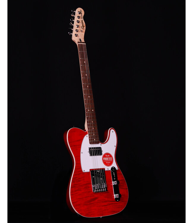 Squier Affinity Telecaster FMT SH, Laurel FB, Crimson Red Transparent